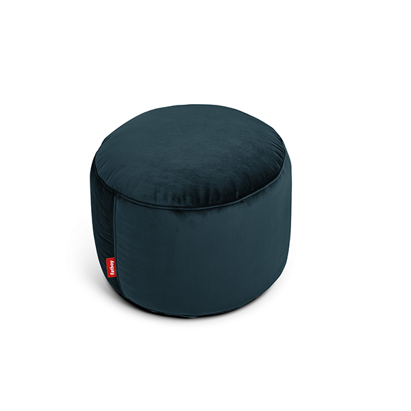 Point Velvet Ottoman Petrol